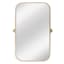 Studio Metal Gold Rectangle Wall Mirror, 24x34