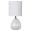 Clear Glass Mini Table Lamp with Shade, 12"