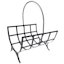 Silver Metal Log Holder