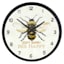 Don't Worry Bee Happy Round Wall Clock, 12"
