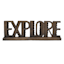 Explore Cutout Sign, 11"