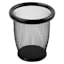 Black Metal Mesh Round Pencil Cup Holder