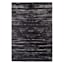 (B688) Crosby St. Ridgefield Black Patterned Area Rug, 5x7