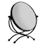 Doro Matte Black Metal Magnifying Vanity Mirror, 10"