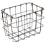 Bronze Metal Wall Basket, Small
