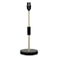 Black Accent Lamp with Marbled Base, 17.5"