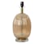 Grace Mitchell Ribbed Amber Glass Table Lamp, 17.5"