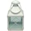 White Metal Lantern, 11"