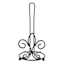 Fleur-de-Lis Black Paper Towel Holder