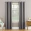 Talita Grey Room Darkening Grommet Curtain Panel, 84"