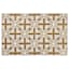 Trellis Polyester Gold & Ivory Accent Rug, 2x4
