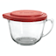 Anchor Hocking Batter Bowl with Red Lid, 2qt