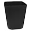 Black Square Rim Wastebasket, 11.8"