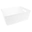 White Weave Storage Basket, Medium