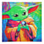 Baby Yoda Canvas Wall Art, 12"