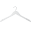 5-Piece White Wooden Shirt Hanger