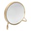 Tracey Boyd Gold Rim Round Table Mirror, 9"