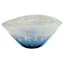 Blue Decorative Glass Bowl, 14x7