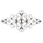 Silver Metal Fleur De Lis Wall Decor, 47x26