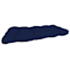 Navy Blue Canvas Outdoor Wicker Settee Cushion