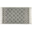 Grey Geo Woven Cotton Jacquard Accent Rug, 27x45