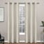 Crossweave Linen Light Filtering Grommet Curtain Panel, 96"