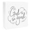 God Is So Good Ceramic Block Sign, 6"