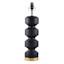 Stacked Black Table Lamp Base, 21"