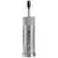 Silver Patterned Ceramic Metal Cylinder Lamp, 21"