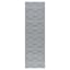 (D375) Grey Medallion & Geometric Patterned Runner, 2x7
