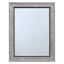 Grey & Black Framed Rectangle Wall Mirror, 22x28
