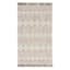 (B690) St. Marco Ivory Flatweave Diamond Design Area Rug, 5x7