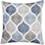 Hollis Indigo Pleated Throw Pillow, 18"