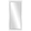 Distressed White Bevel Leaner Mirror, 29x63