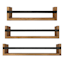 Honeybloom 3-Piece Wood & Metal Wall Shelves Set