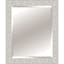 White Wood Floral Antique Rectangle Wall Mirror, 30x42