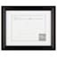 11x14 Matted to 8.5x11 Black Linear Frame With White Mat Document Frame