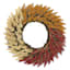 Orange, Yellow & Red Heather Wreath, 28"