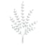 White Metal Branch Wall Art, 23x15