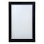 Flat Black Framed Rectangle Wall Mirror, 24x36