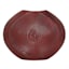 Cherry Red Carved Faux Wood Vase, 9"
