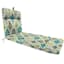 Paso Turquoise Universal Outdoor Chaise Lounge Cushion