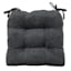 Reese Grey Chenille Dining Chair Cushion