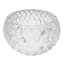 Embossed Clear Glass Tealight Candle Holder, 3"