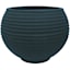 Japi All-Weather Black Lattice Bowl Outdoor Planter, Large