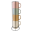 Set of 4 Stacked Pastel Mugs, 14oz
