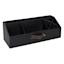 Black Metal Desktop Organizer with Strap