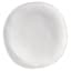 White Asymmetrical Dinner Plate, 11"