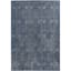 (A426) Clearwater Navy Blue & Ivory Medallion Area Rug, 5x7