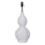 Grace Mitchell White Ceramic Gourd Table Lamp Base, 21"